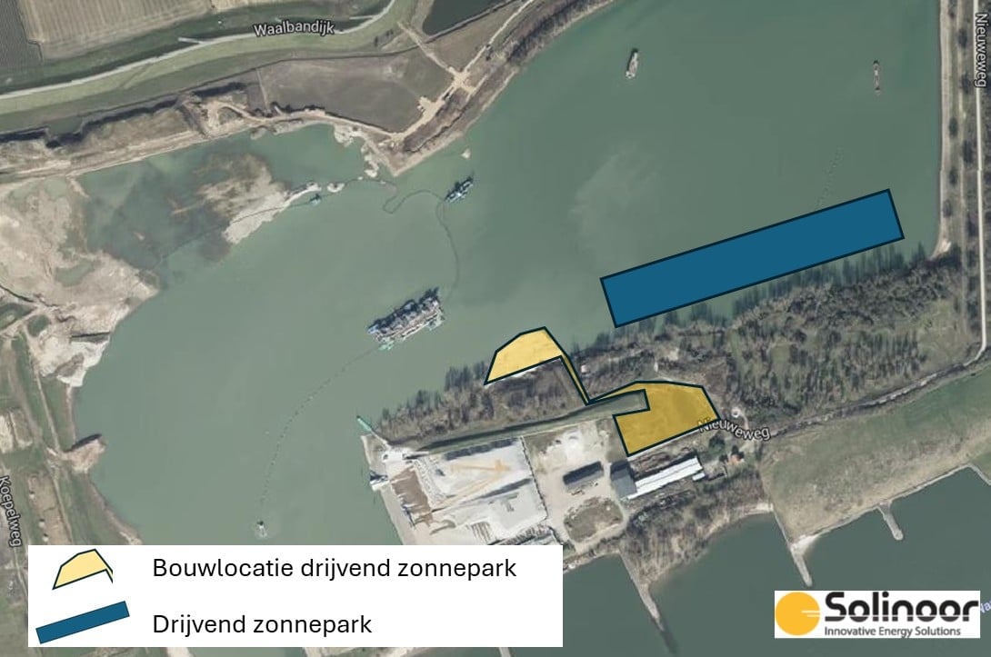 Bouwlocatie aanleg drijvend zonne-eiland