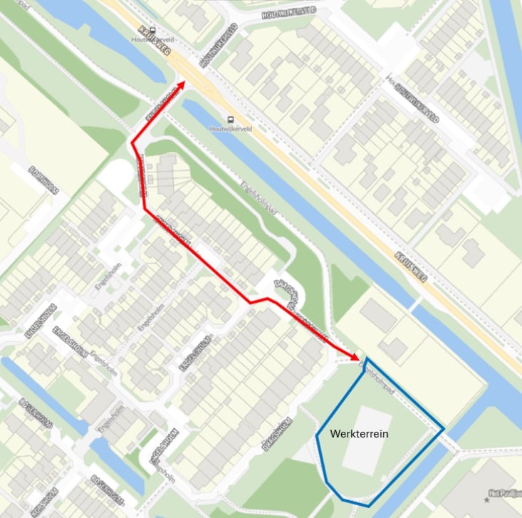rijroute bouwverkeer