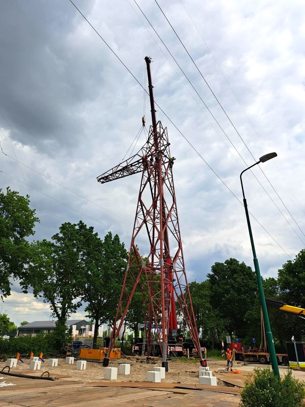 Opbouw mast