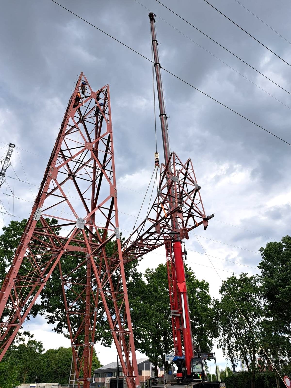 Opbouw mast