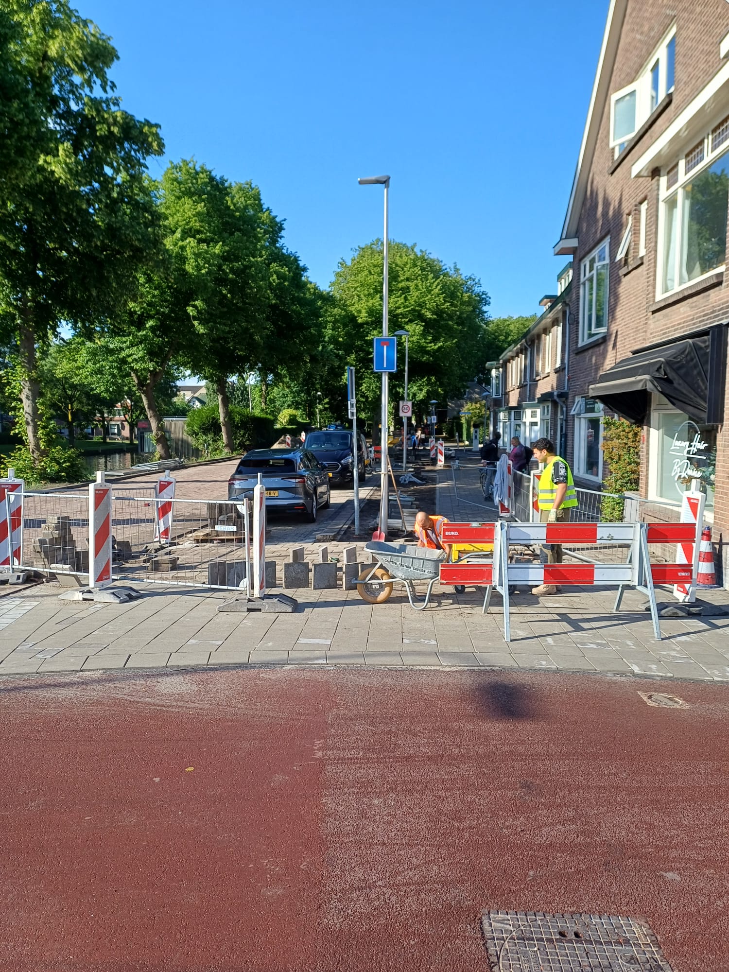 Afronding straatwerk Jutfaseweg