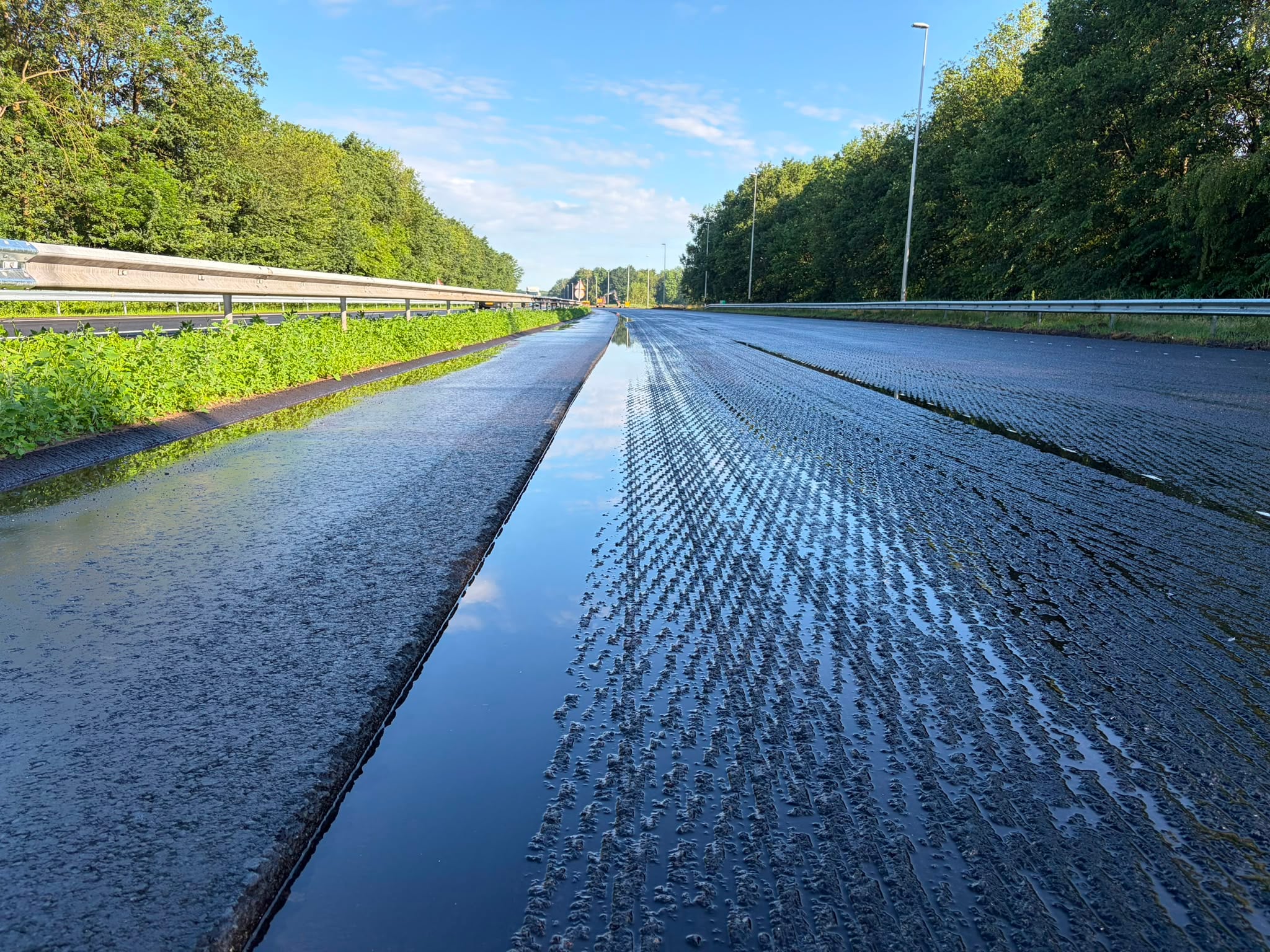 Nieuwe verbreding geasfalteerd