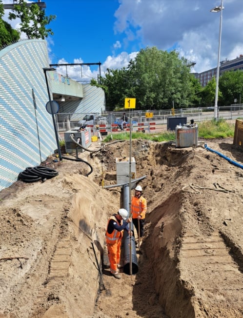 Werkzaamheden langs spoor