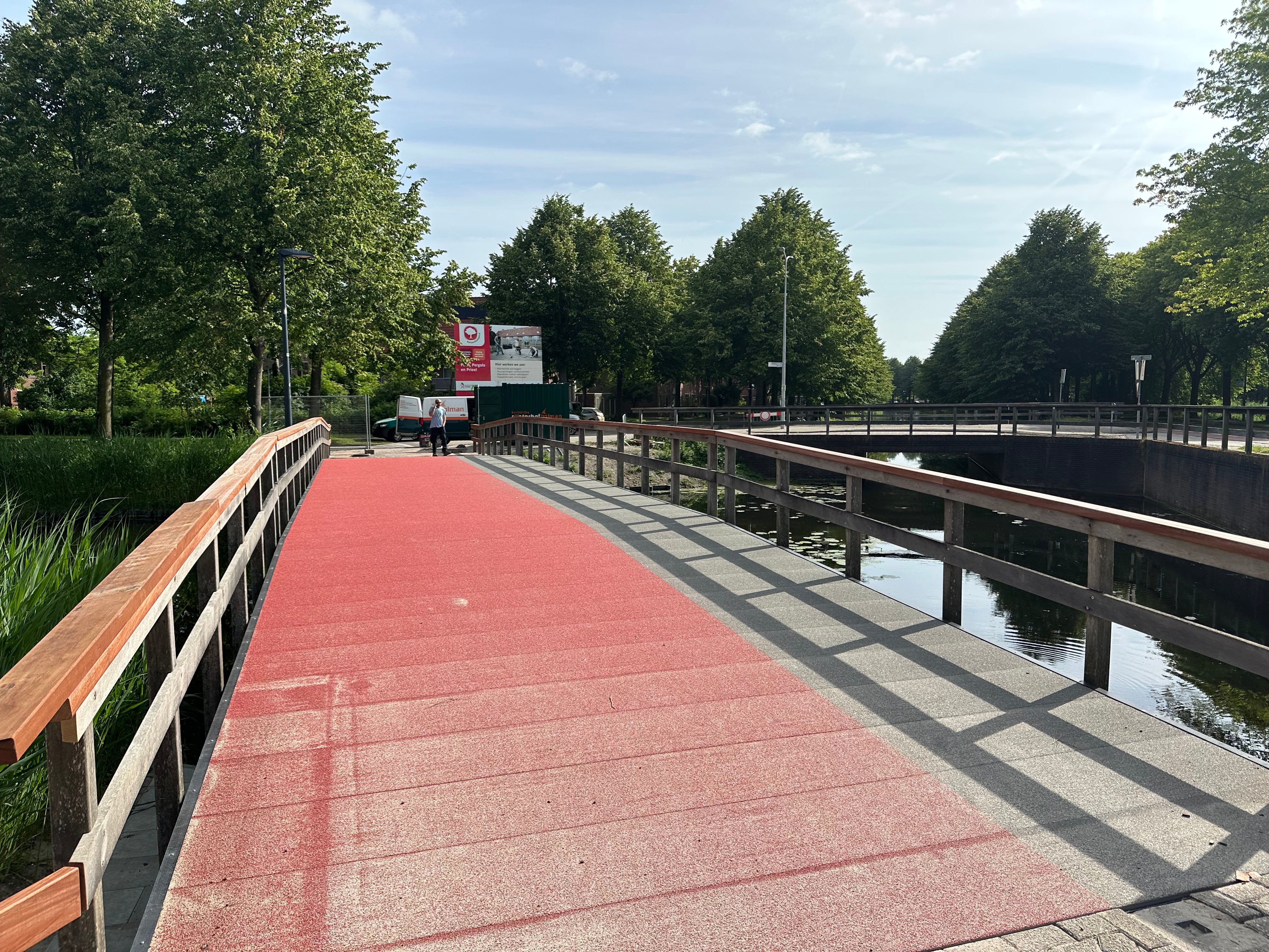 De nieuwe fietsbrug