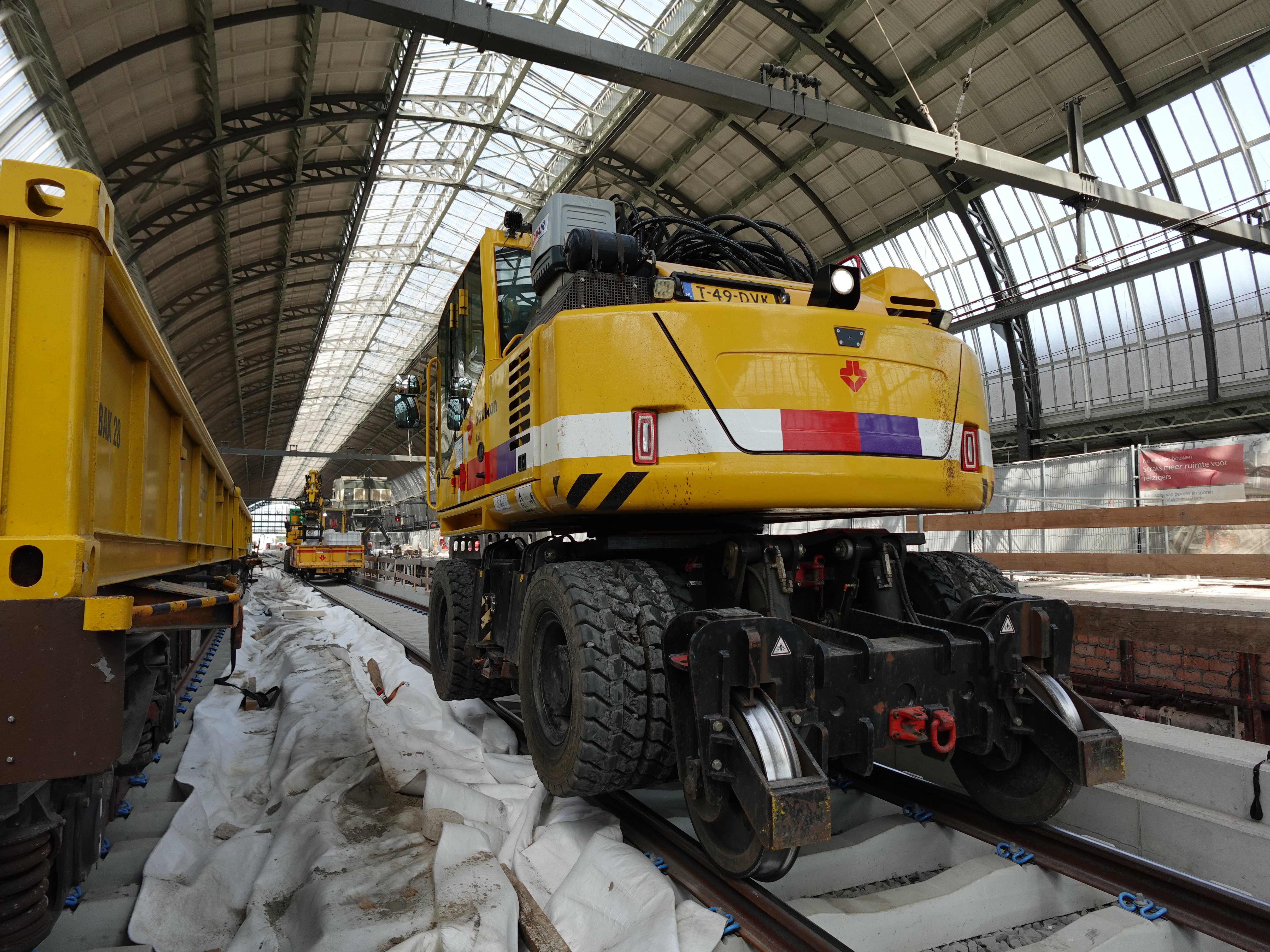 Materieel op het spoor.