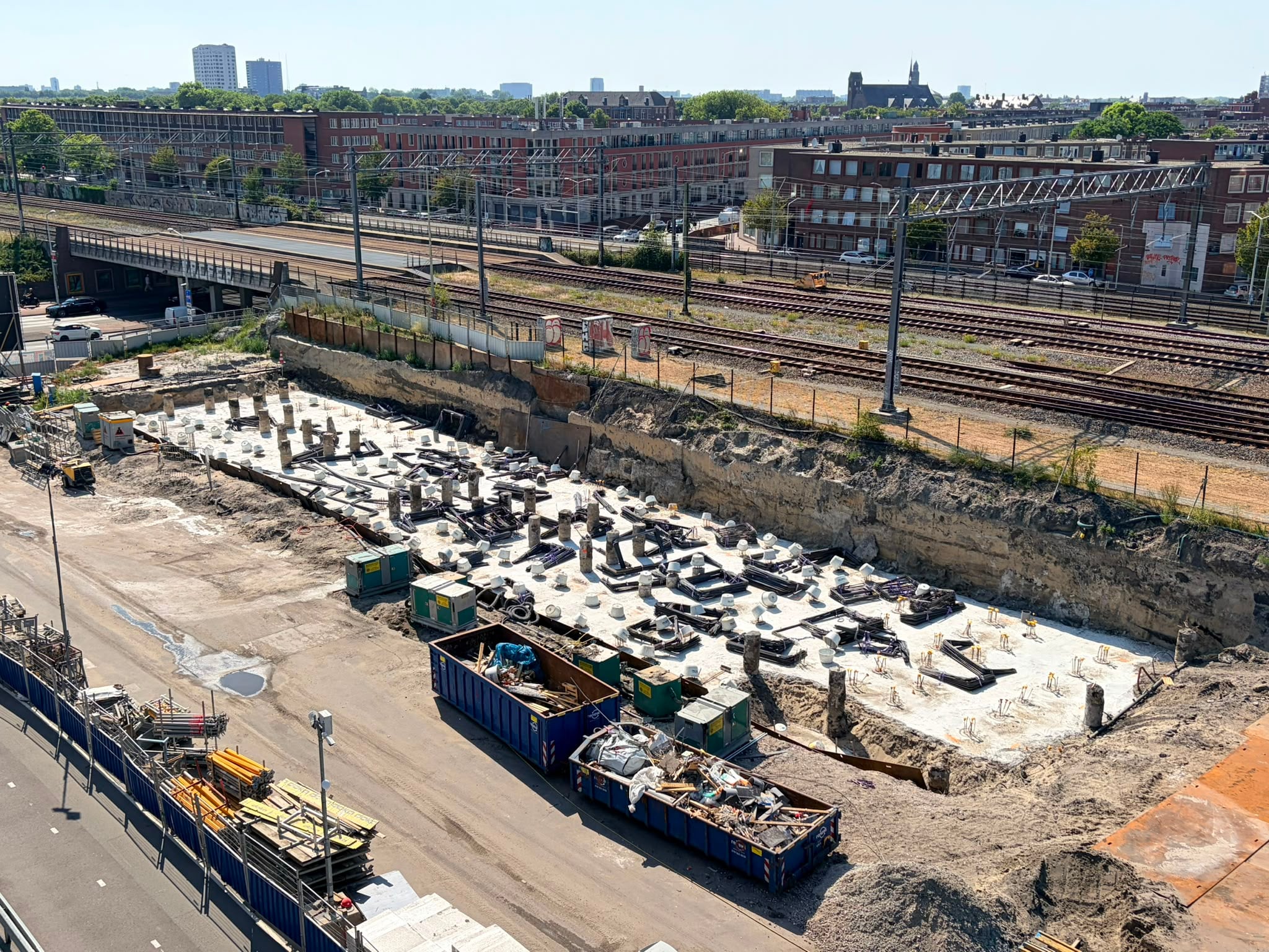 Toren 4: Aanleggen van de fundering