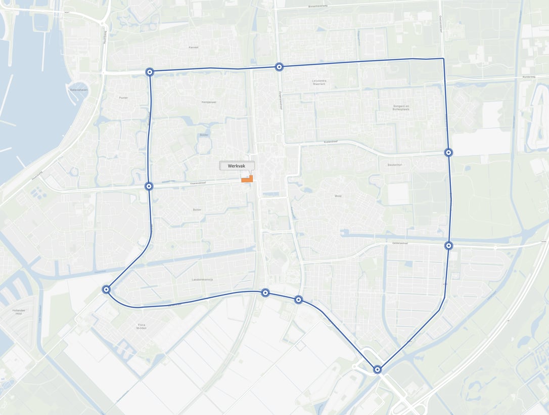Grote omleiding autoverkeer