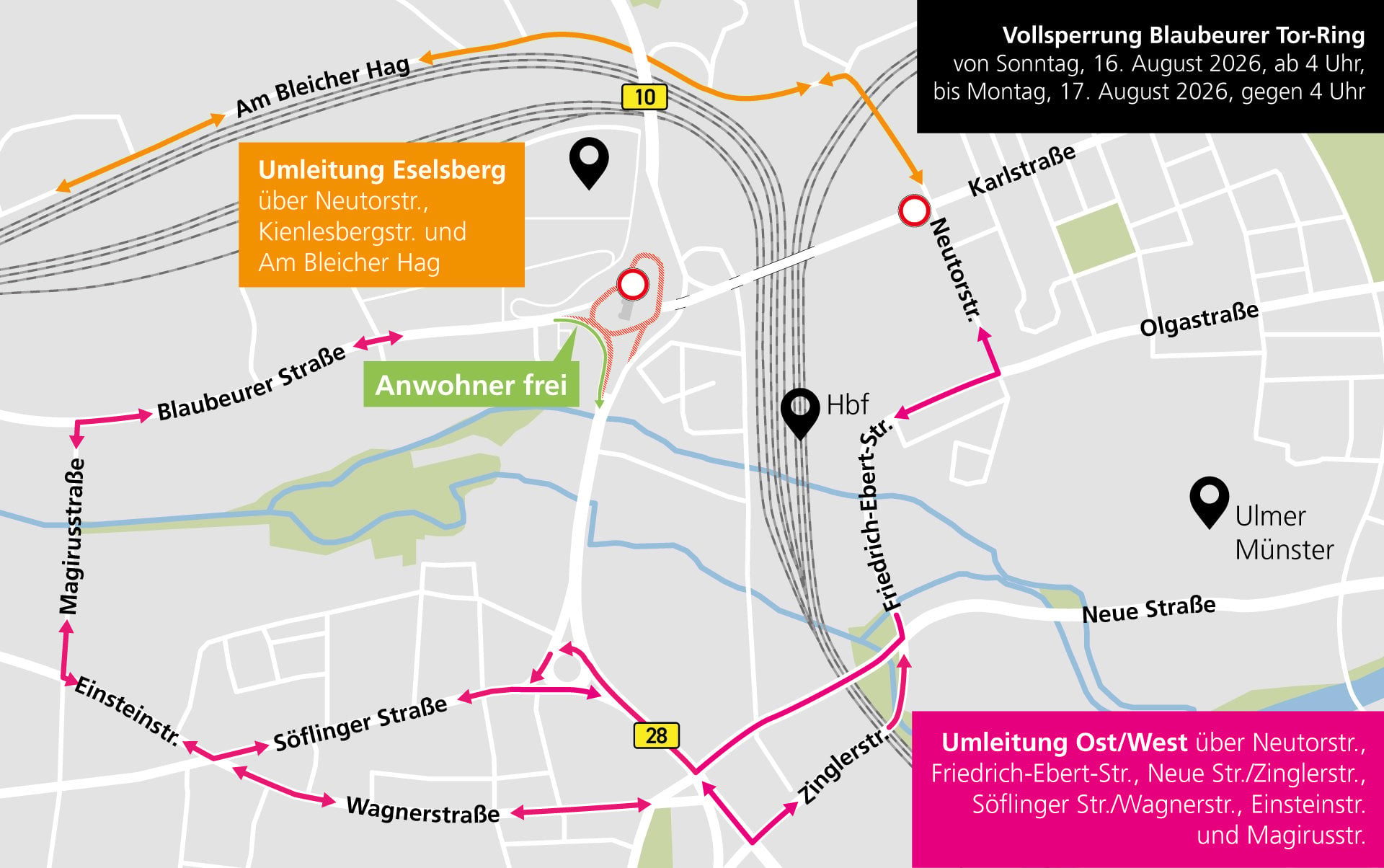 Vollsperrung 'Spatz" am 16./17.08.2026