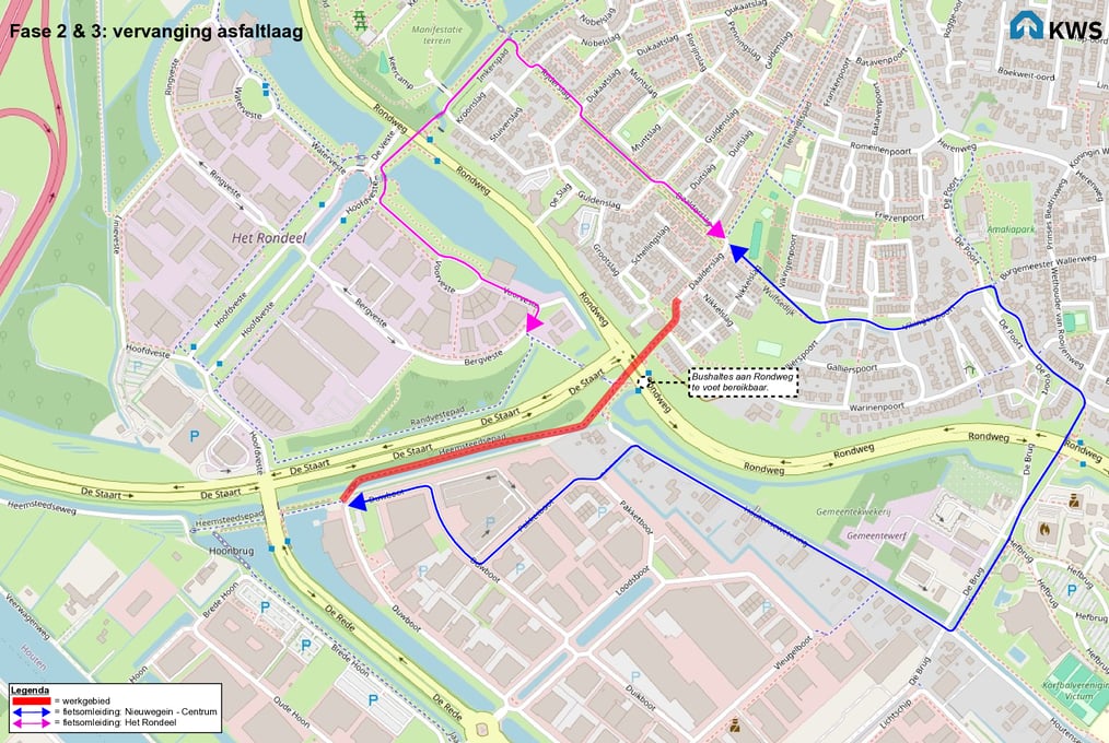 Fase 2 & 3: bereikbaarheidskaart
