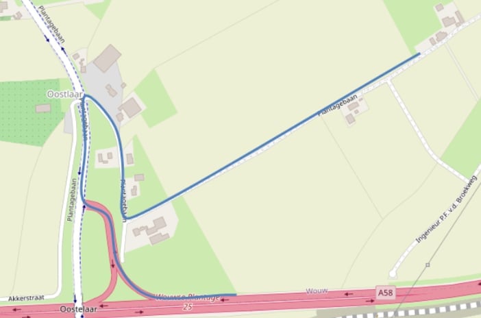Route bouwverkeer