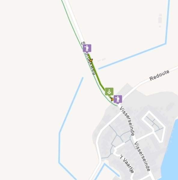 Locatie werkzaamheden kabels en leidingen in het fietspad langs de Slaperdijkweg