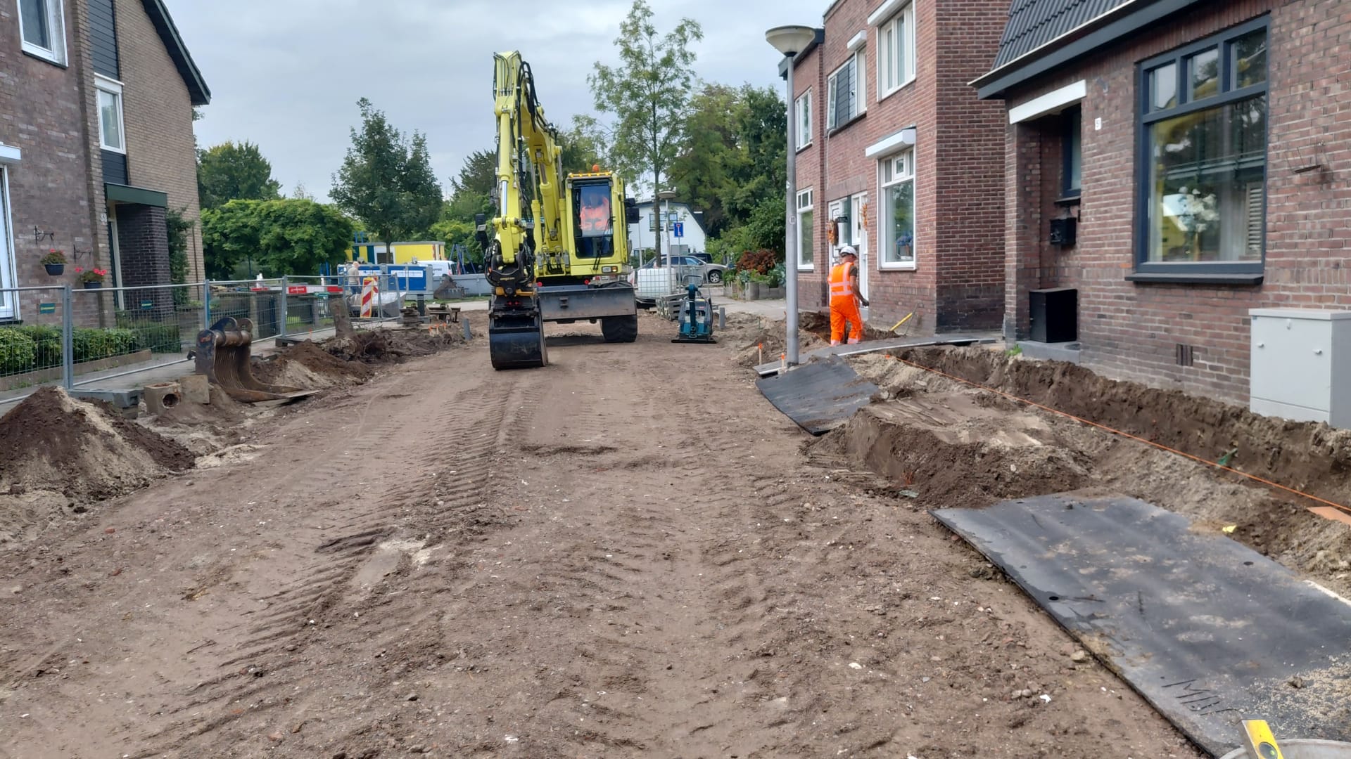 Bentstraat, kijkrichting grasveld
