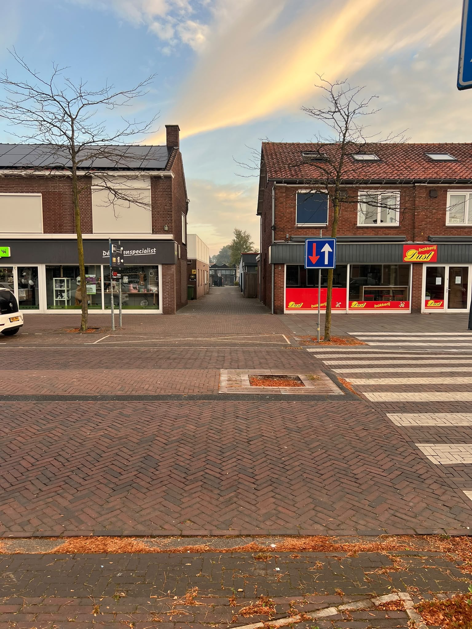 Werkzaamheden Bentstraat. Bron: sportschool Body Perfection.